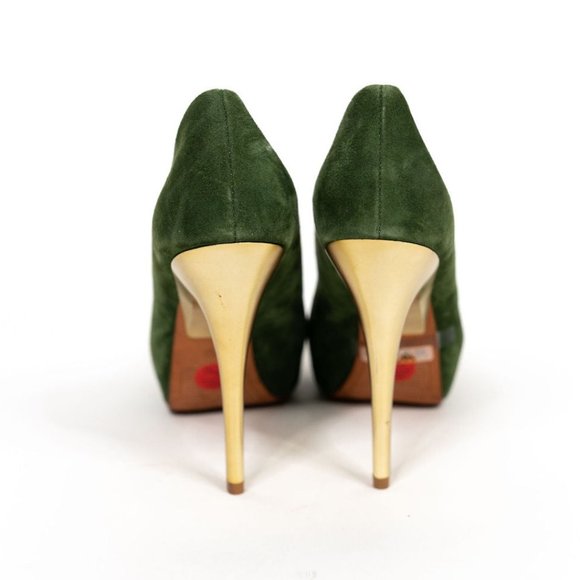 Ladies Zara Gold Stiletto Heels - Picture 3 of 6